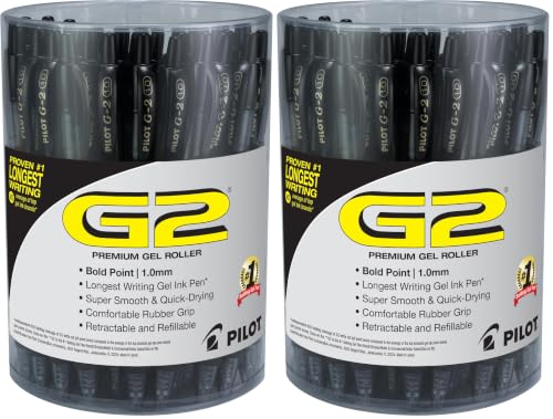 Pilot 2724465 G2 Bolígrafo Retráctil Gel Punta Gruesa Negro 36/Pack