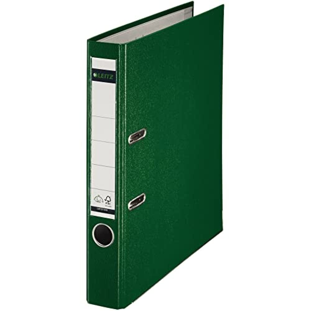 Leitz Lever Arch File A4 Polypropylene 180 50mm Green Pack 10 -