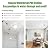Noooza 2ft x 2ft Drop Ceiling Tiles?Smooth White PVC Ceiling Panel 24 x 24in. Waterproof, Washable and Fire-Rated - Reusable - High-Grade PVC to Prevent Breakage-Package of 12 Tiles