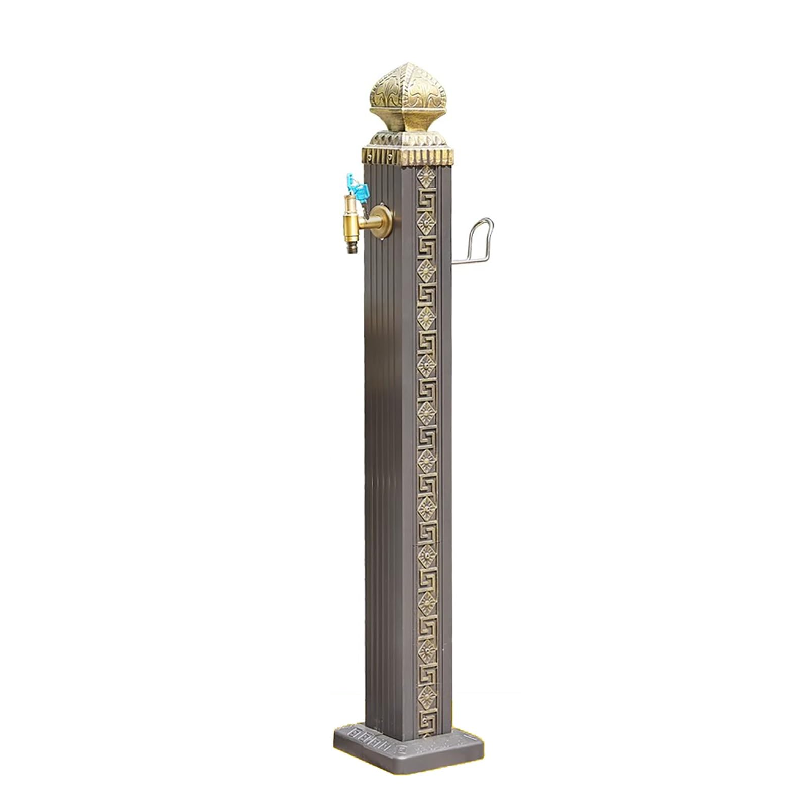 SDCFFC Outdoor Garden Water Column with Lock Faucet - 43in Aluminum Alloy Antifreeze Water Fountain for Efficient Irrigation and Watering Solutions