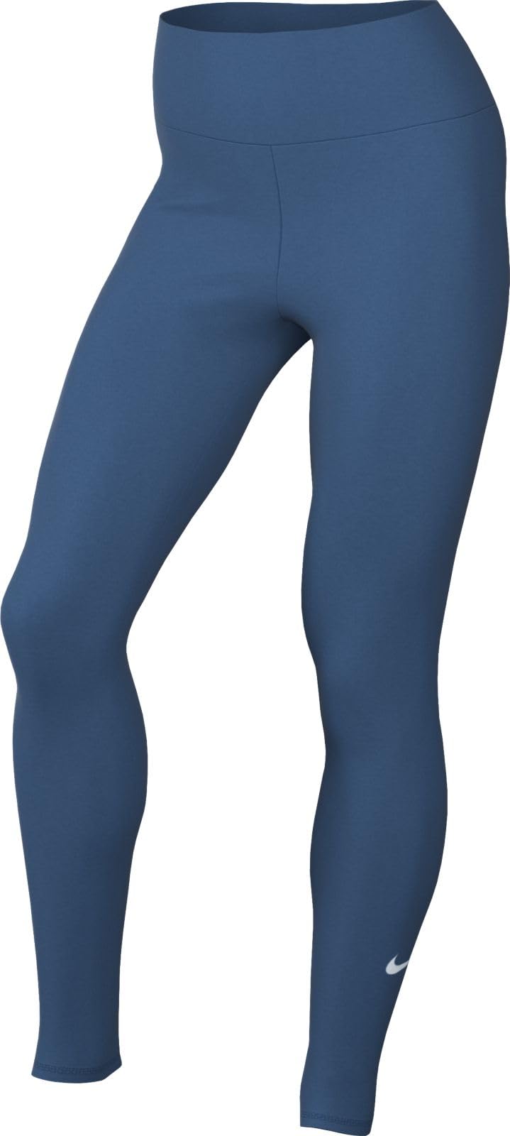 Nike Women's Full Length Tight W Nk One DF HR Tght, Industrial Blue/​White, DM7278-​457, XS
