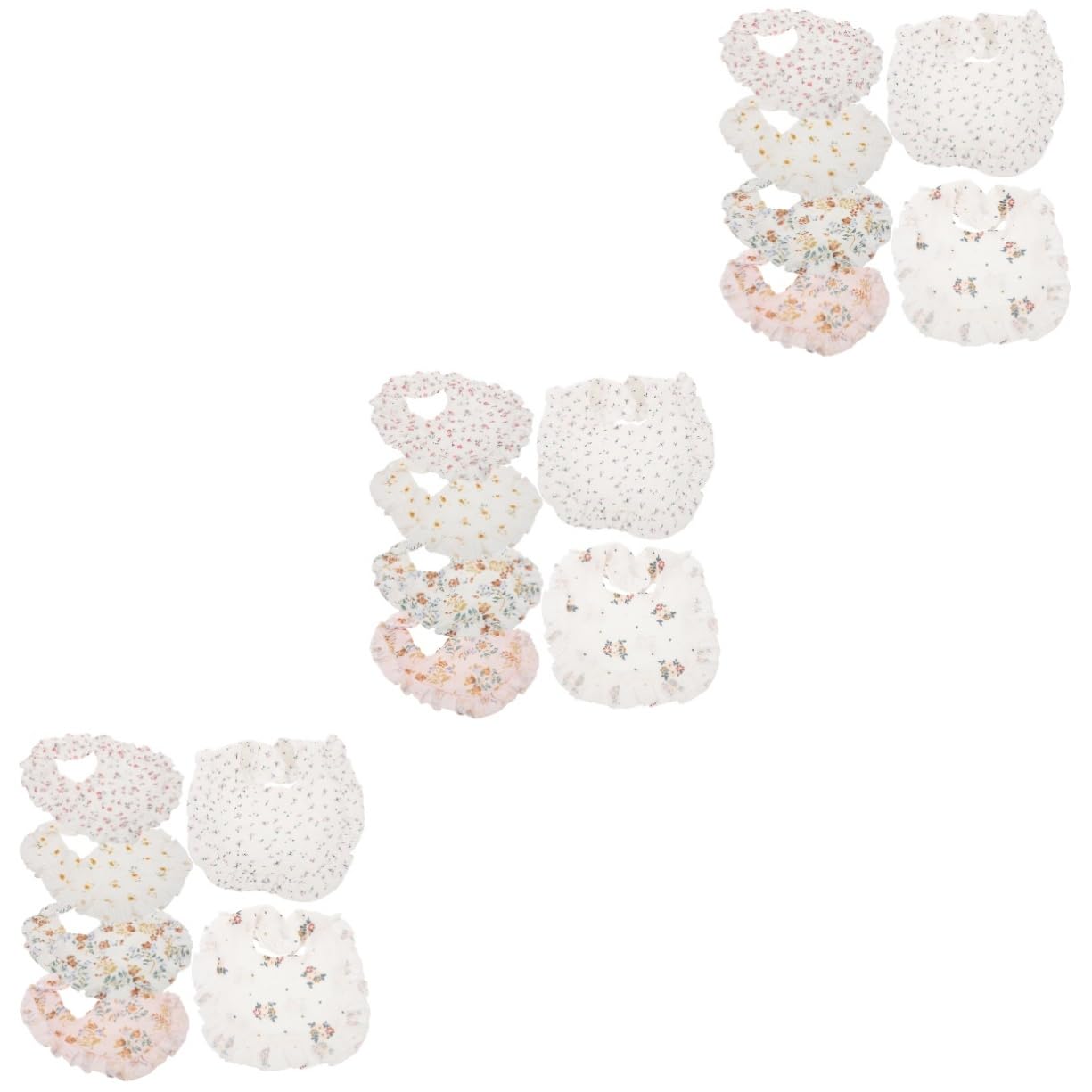 VICASKY 18pezzi Bavaglini Cotone Per Ragazzo Ragazza Da Lavabili e Multifunzionali Per Svezzamento Teething e Saliva Morbidi e Assorbenti Design Carino e Pratico