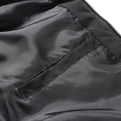 Elonglin Casaco Masculino Acochoado de Algodão com Capuz Jaqueta Grosso Quente Fechamento de Zíper p