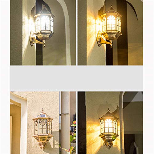 Lampe murale de sécurité extérieure solaire étanche à intensité variable