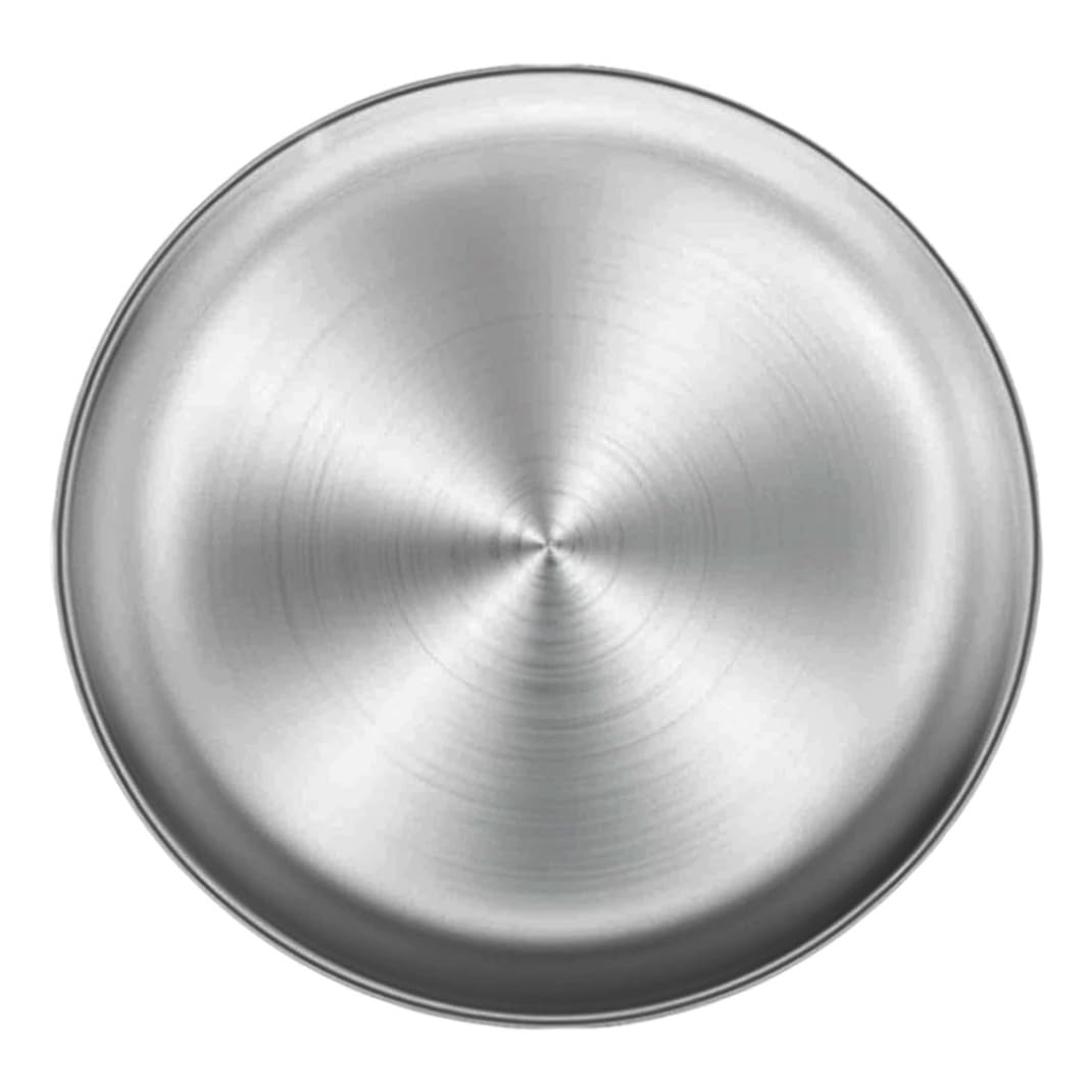 Plateau de rangement multifonctionnel rond en métal, poêle à Pizza en acier inoxydable pour gâteau aux fruits 34cm, décor