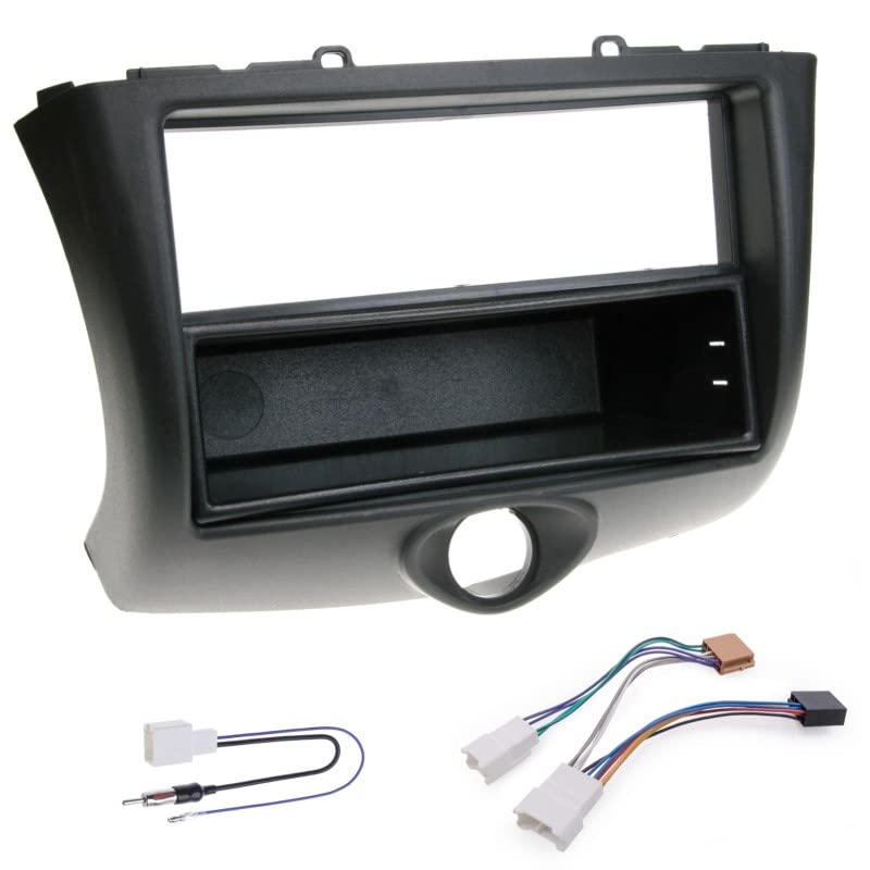 Image secondaire de Sound way - Kit de montage Autoradio, Façade cadre de radio 1 DIN / 2 DIN, Adaptateur compatible avec Toyota Yaris 2003-2006