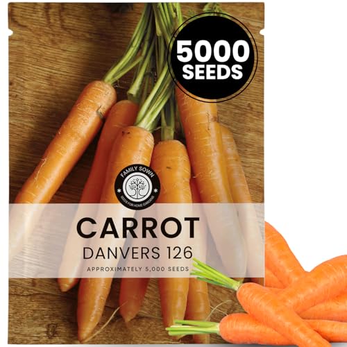 Carrot Danvers 126 Seeds, 5g, Heirloom, Sweet Roots 2026