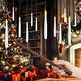 Aischens 12 Velas Flotantes con Varita Mágica, Velas Mágicas LED Colgantes