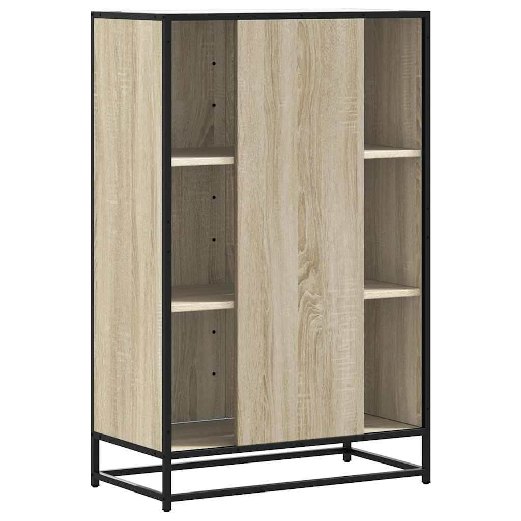vidaXL Aparador Alto Madera de ingeniería y Metal Sonoma 68x35x106,5cm