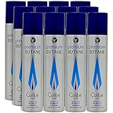 Colibri Premium Butane Fuel Refill for Lighters, Butane Torch Replacement Canisters, 99.999% Pure...