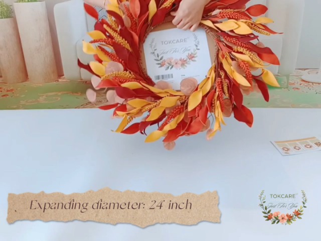 Couronnes De Blé Pour Porte D'Entrée, Couronne D'Automne, Couronne De