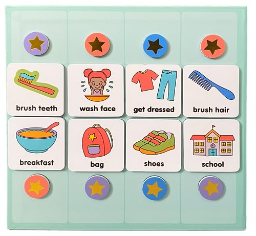 Magnetic Daily Visual Schedule for Kids