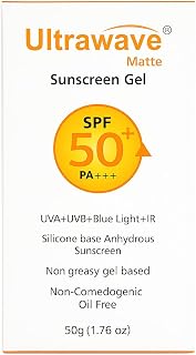 Ultrawave Matte Sunscreen Gel, SPF 50+ PA+++,Blue Light, IR, Non-Greasy, Water-Resistant, 50g Price In India