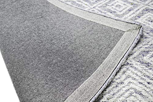 Bashian Collection Area Rug - Luxury Hand Tufted Wool - Home Decor For Runner Rug, Entryway Rug, Living Room Rugs, 3.6’ X 5.6’, Blue (Verona Lc159) #TOP3