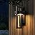 SIONLOM Outdoor Wall Lights Modern LED Exterior Lighting Fixtures, 3000K 20W Outdoor Wall Sconce for Porch, Matte Black Outside Wall Mount Lights for Front Door House Garage Indoor 2 Packs