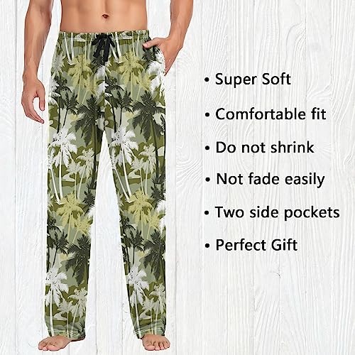 Image of Fisyme Mens Pajama Pants Men's Pajama Bottoms Soft Sleep Lounge Pj Pants