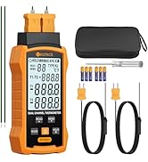 Neoteck Digital Thermocouple Thermometer -50~700℃High-Precision Dual Channels with 4 K-Type Therm...