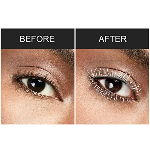 Colored Mascara For Eyelashes, Blue White Black Purple Colorful Mascara Waterproof Long Lasting Thick Mascara Rainbow Color Fiber Charming Masacara Charming Voluminous Mascara For Women Eye Makeup (White) #TOP2