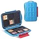 LYNCA KH8(G) Game Card Etui für Nintendo Switch, stoßfester Schützer Patronenhalter Aufbewahrungsbox Game Memory Card Holder Etui mit 12 Steckplätzen für Nino Switch NS NX (Hellblau)