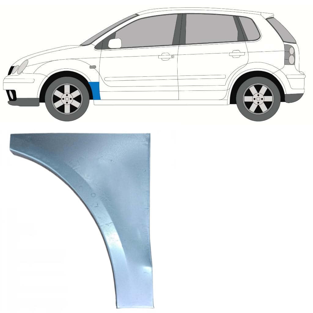 Reparaturblech Kotflügel vorne für Volkswagen Polo 2001-2009 / Links