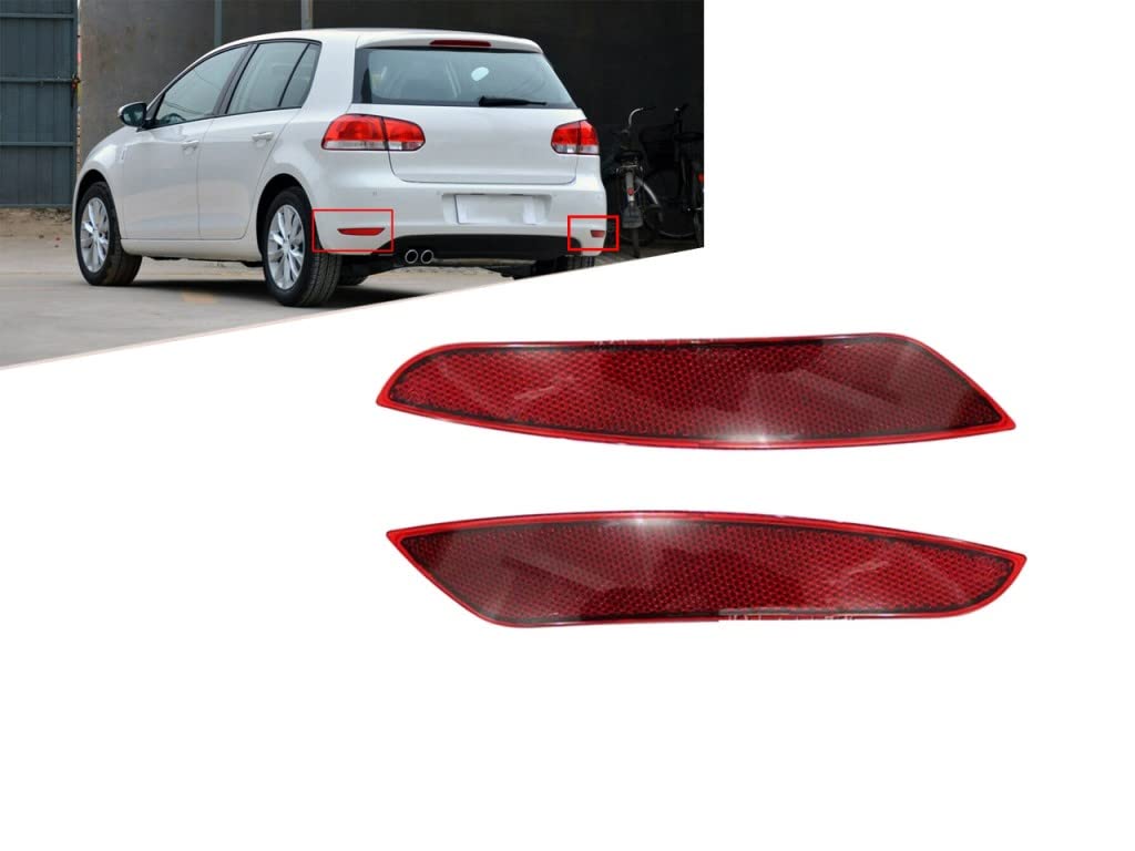 Car Reflektor hinten links für VW Golf 6 5K0945105A Red
