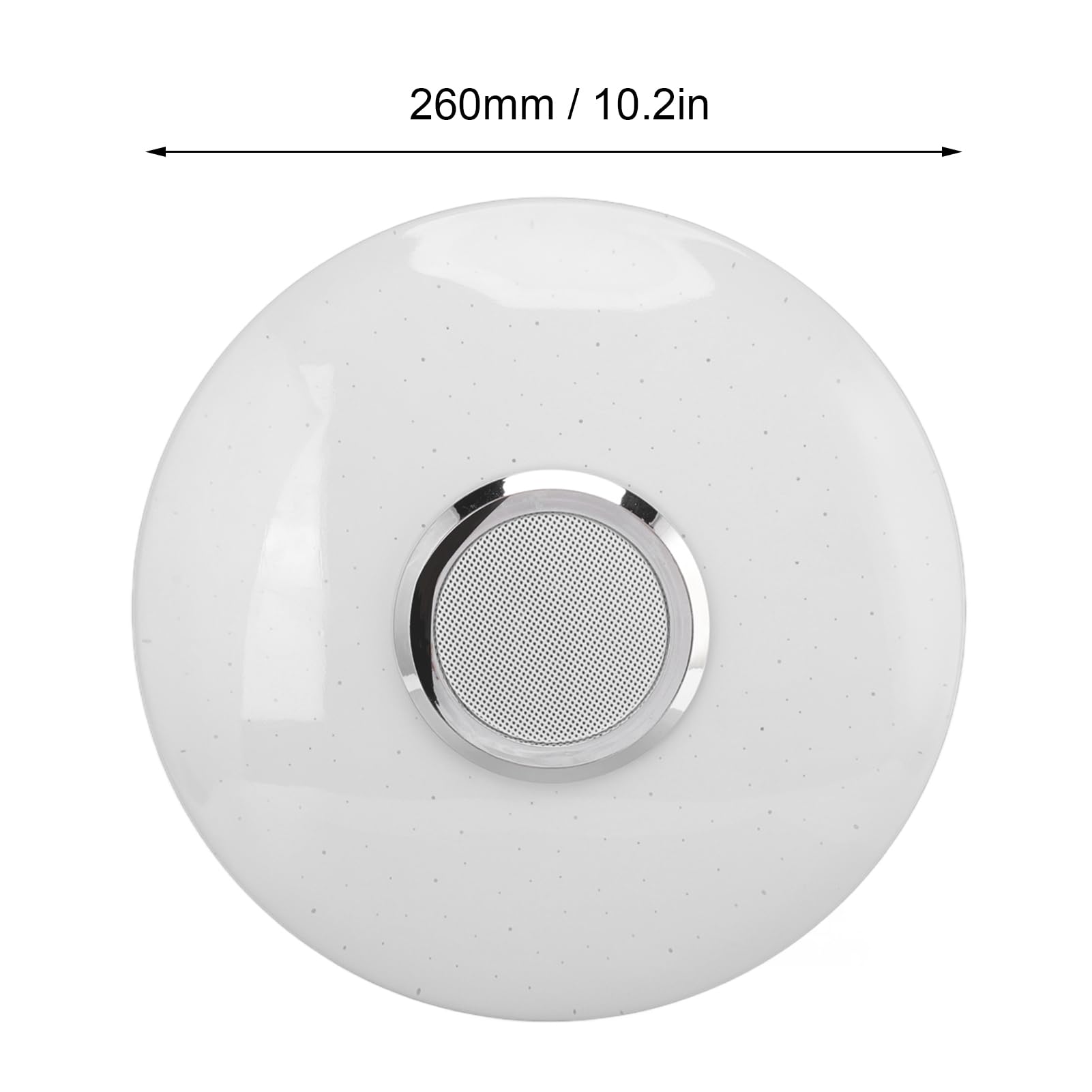 Luz de Techo LED Acrílico ABS Luz de Techo Inteligente 10.2 Pulgadas Altavoz Bluetooth Redondo Aplicación y Control Remoto Temporización que Cambia de Color Dormitorio Sala de Estar