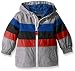 London Fog Baby-Boys Chest Stripe Poly Lined Jacket