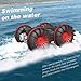 Beach Toys Remote Control Car - Amphibious Waterproof Vehicles RC Car for Kids 6-12 Year Old Pool Lake Outdoor All Terrain Land Water Boat Birthday Gifts for Boys Girls Age 6 7 8 9 10 11 12 13Year Old