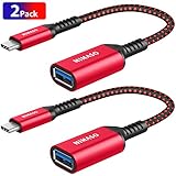 [page_title]-USB C Adapter, NIMASO 2 Stücke OTG USB Typ C auf USB 3.0 Adapter für iPad Pro 2020,MacBook Air 2020/2018,MacBook Pro 2018,Dell XPS 15,Galaxy S20/S10,Huawei P30,Google Pixel 3XL und mehr - Rot