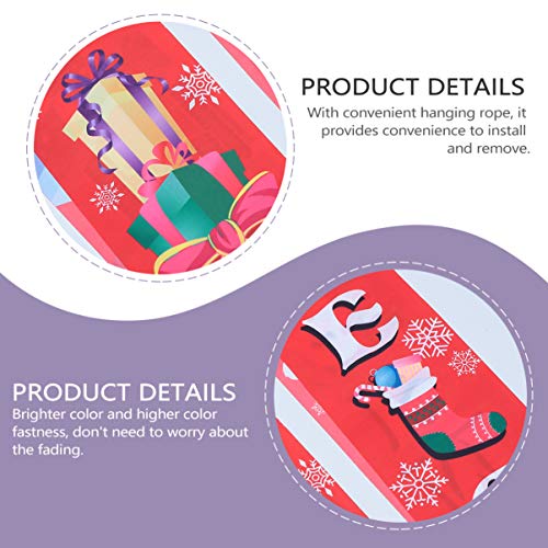 Cabilock Alpendre de Natal Sinal de Boas-Vindas DecoraÃ§Ãµes Ao Ar Livre Penduradas Banners para O N