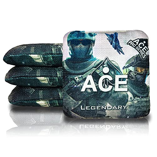 Bolsas de cornhole ACE Pro Stamped Legendary Militar que no se rompen ni pierden peso por impacto