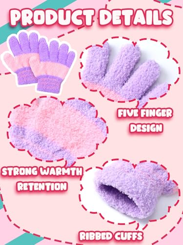 Image of Syhood 5 Pairs Kids Winter Gloves