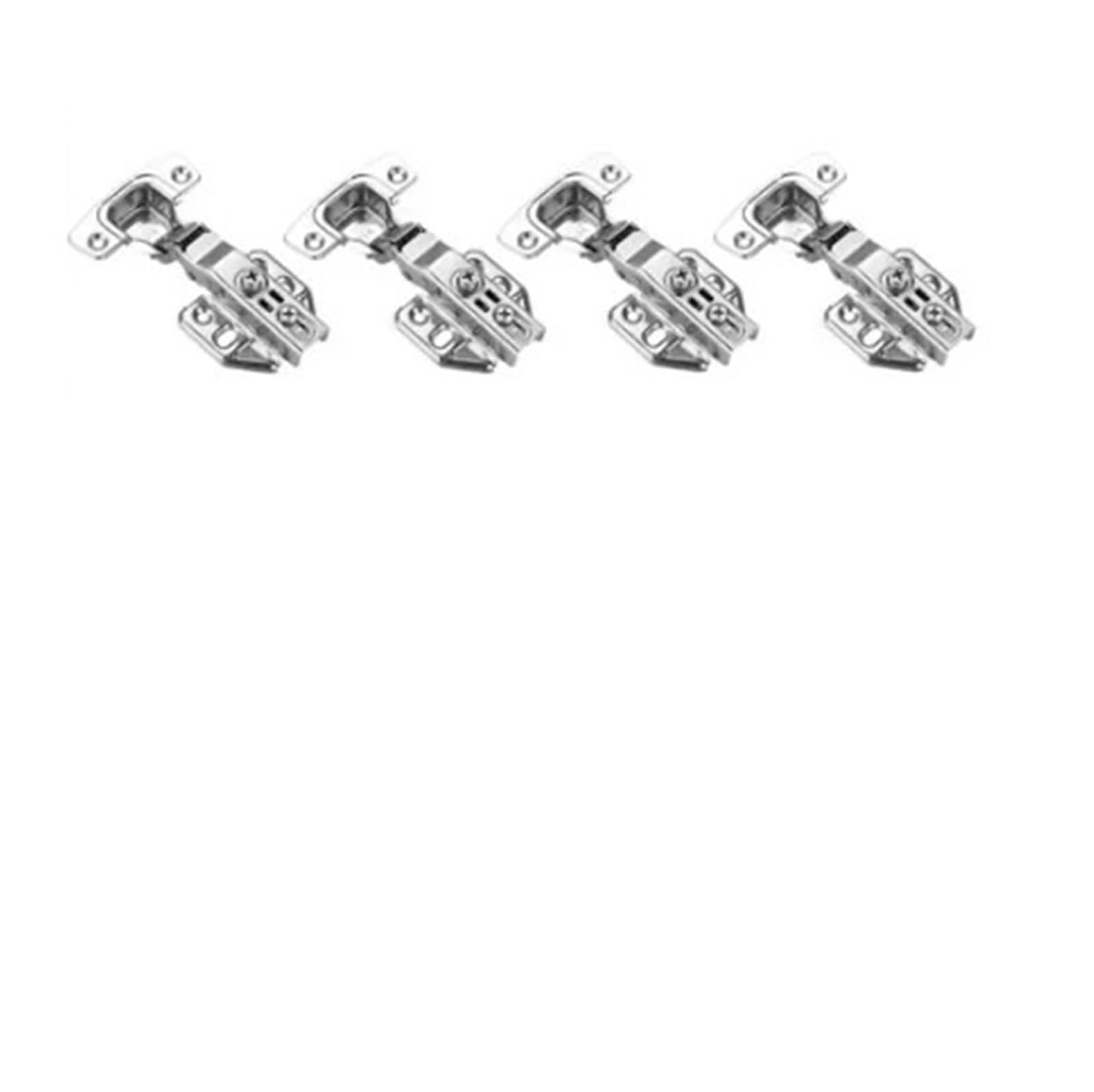 Cbtyacvlp Full Overlay 4 Pack Steel Hydraulic Cabinet Door Hinge With Damper Buffer Soft Close For Kitchen Cupboard Furniture(Full Overlay)