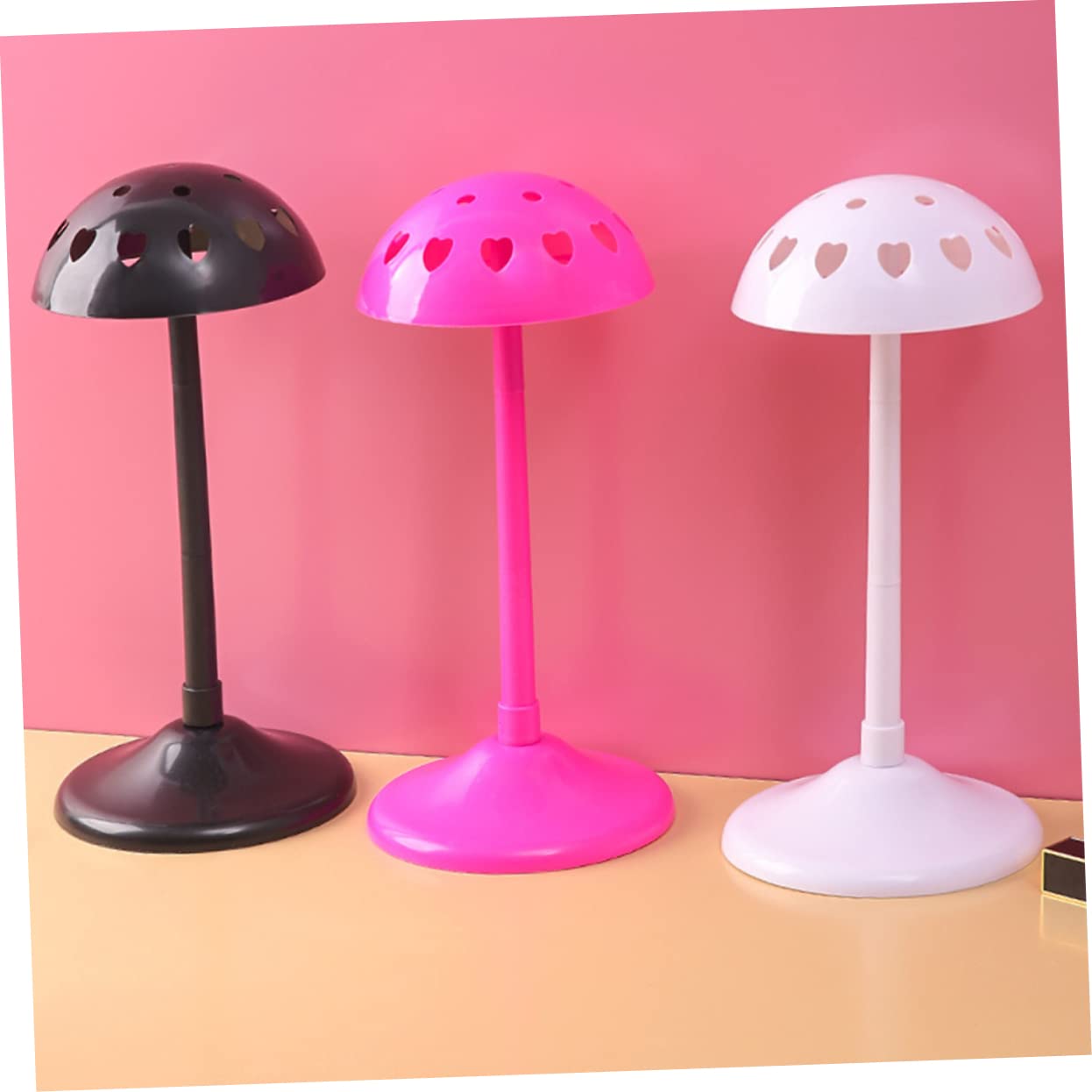 Mikinona Wig Holder Hairpiece Stand Display Stand for Wigs Styling Hanger 2pcs Set