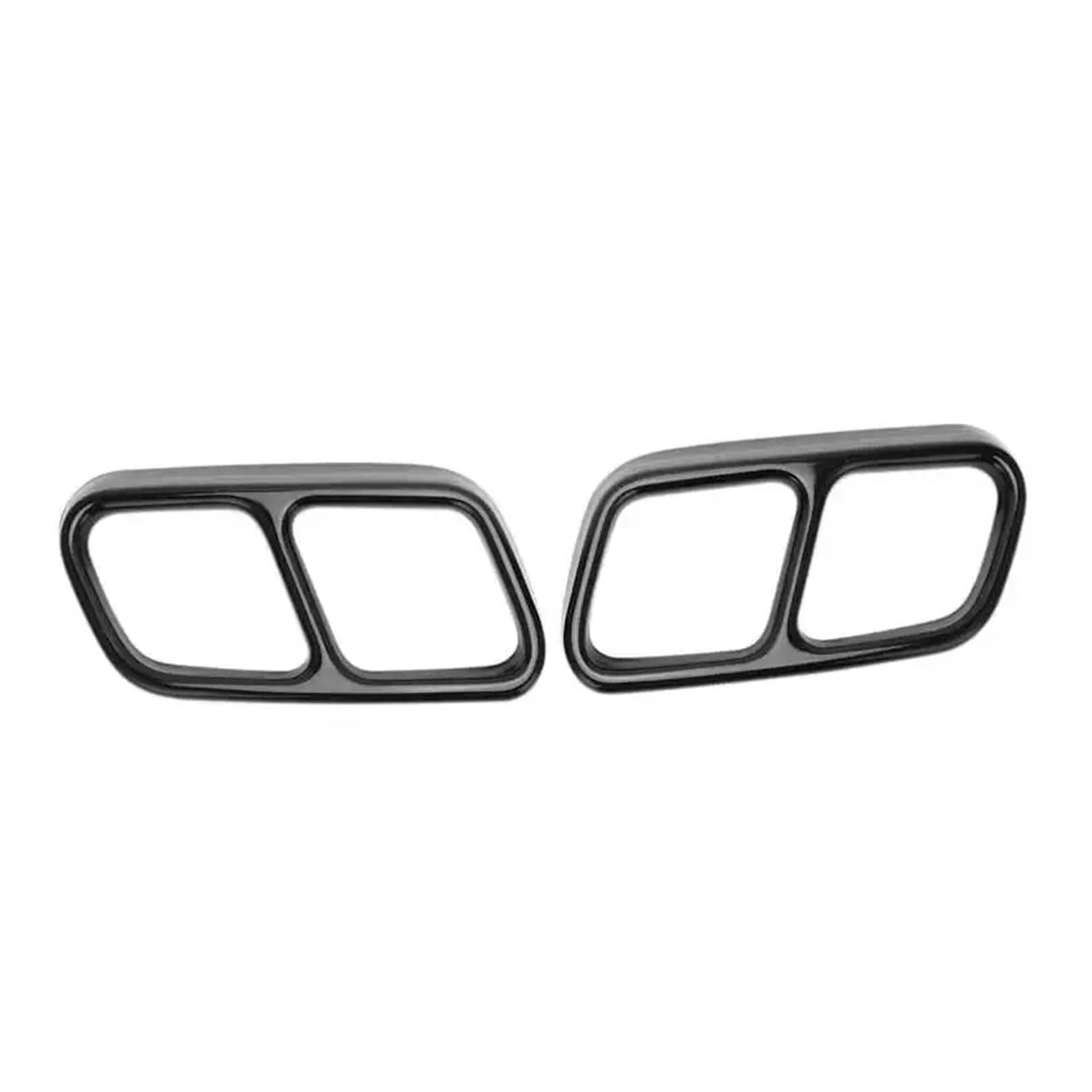Cola Escape Tubo Silenciador Para Benz Para CLS W218 2012 2013 2014 2015 2016 2017 Embellecedor De Punta Escape Cuádruple Acero Inoxidable Para Coche(Glossy Black)