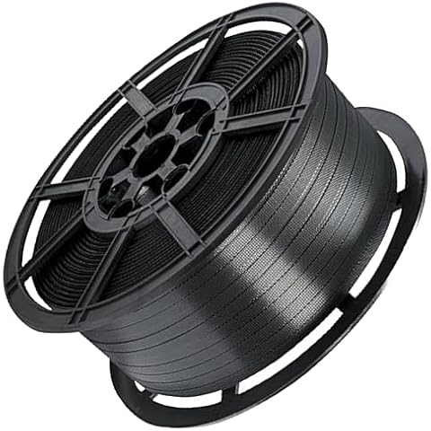 Black Plastic Hand Pallet Strapping 12mm 1000m Cover