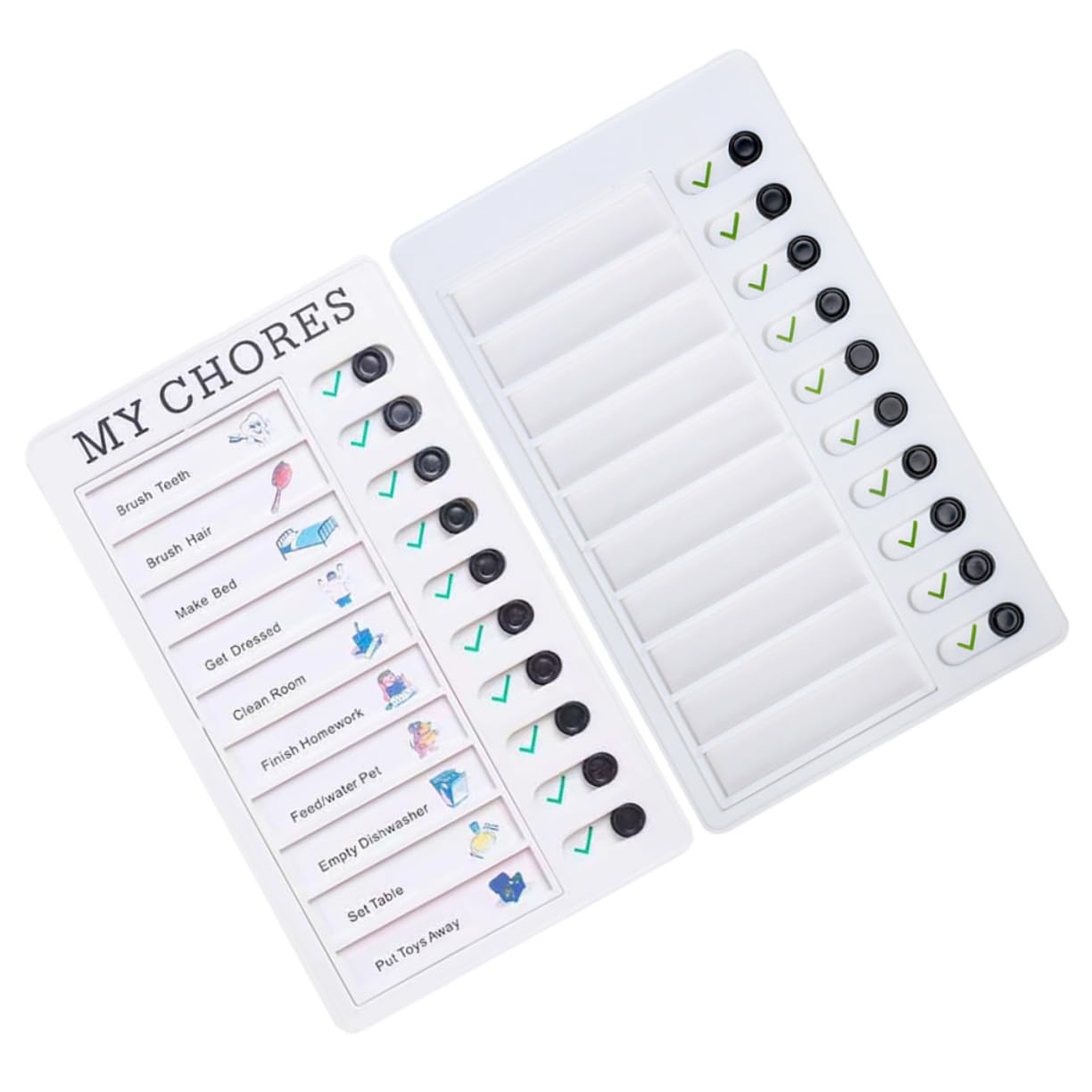 UTHCLO Memo Daily Schedule Board Office 2pcs Household Blueprint Student Abs Offic Portable Chores Chart