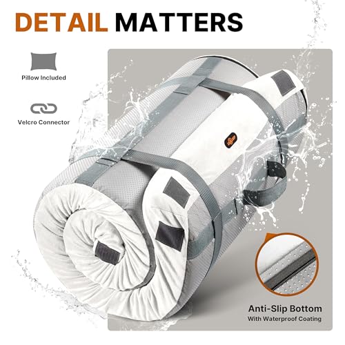 memory foam glamping roll up futon mattress japanese floor bed camping mattress sleeping mat for indoor and outdoor