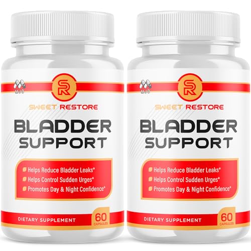 (2 Pack) Sweet Restore Bladder Control Capsules Official Sweet Restore Bladder Control Pills with All Natural Ingredients Support Bladder Health Maximum Strength Vitamins Supplement (120 Capsules)