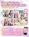 Eltrynic Kids Smart Toy Phone Girls Toy, Toddler Touchscreen Game Phone for 3 4 5 6 7 Year Old Girl Boy, Christmas Birthday Gifts for Children Age 3-7, MP3 Music Player with Dual Camera (Pink)