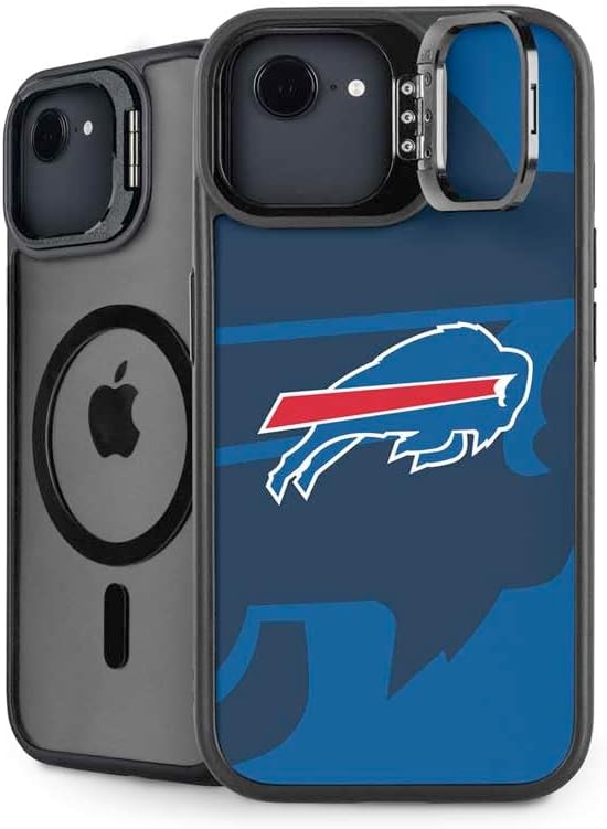 Skinit Kickstand Phone Case Compatible with iPhone 16e - Officially Licensed NFL Buffalo Bills Vintage Design