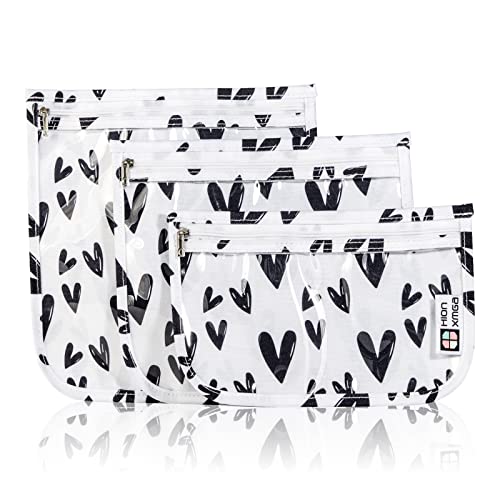HIONXMGA 3 Piezas Bolsa de Aseo aprobada por la TSA, Bolsa Transp...