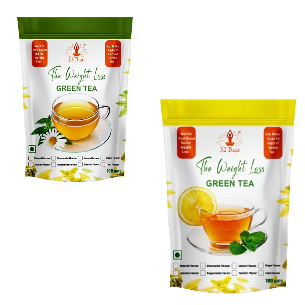 32 Baar Chamomile & Lemon Flavoured Tea Combo | Herbal Infusion Green Tea Leaves | Relaxing & Refreshing | Perfect for Stress Relief & Immunity Boost | All-Natural Ingredients-picture-24