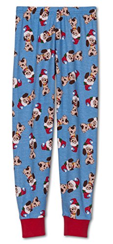 Sara's Prints Unisex, Christmas Puppy 2-Piece Pajama, Kids Size 103