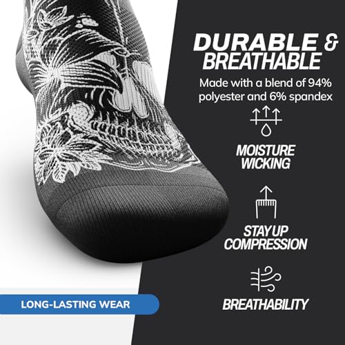 Outway Novelty Crew Socks for Men & Women, Breathable, Moisture-Wicking Athletic Calf Sock with Arch Support3