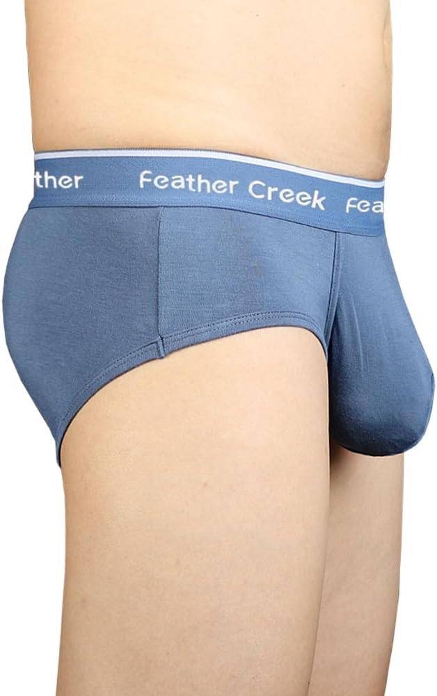 Mens Pouch Trunks Separate Big Enhance Underwear Briefs Comfy Mid-Rise Pouch Bikini Brief Boxer Briefs