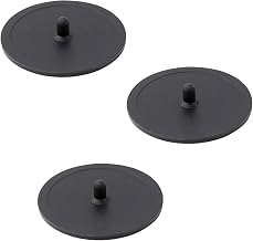 3 Pcs Black Blind Filter Backflush Disk, 50mm Coffee Machine Cleaning Disc, Durable Rubber Backflush Disc, Machines Filter Cleaning Pad Disk, for Espresso Machine, Coffee Maker