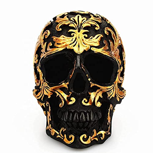 Readaeer Small Size Human Skull Resin Statue Head Sculptures Skull Collectible Figurines #TOP5