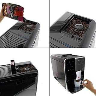 Melitta Barista T Smart F830-102, Kaffeevollautomat mit Milchbehälter, Smartphone-Steuerung mit Connect App, One Touch Funktion, 1.8 liters ,Schwarz