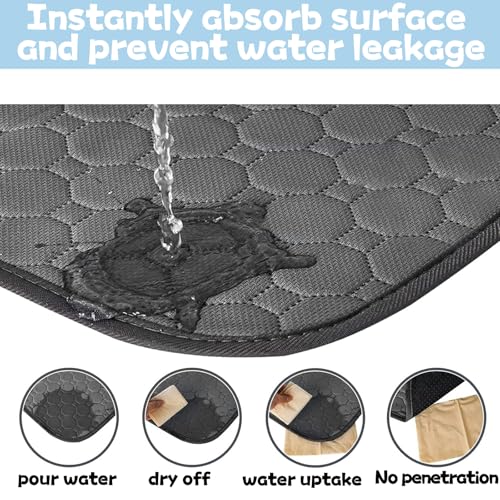 MOAZIFI Hundedecke Auto Wasserdicht 60 x 47 cm - Welpenunterlagen Waschbar, Antirutsch Hundematte für Sofa, Reisen und Training